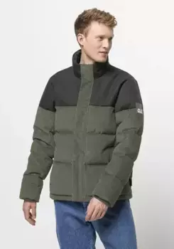 Пуховик Jack Wolfskin "NATURE CORDUROY JACKET M", оливковый