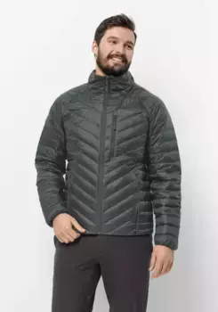 Пуховик Jack Wolfskin "PASSAMANI DOWN JKT M", цвет Black-Olive