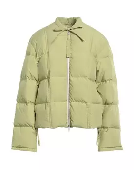 Пуховик Jil Sander, зеленый