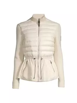 Пуховик Joyce-Z на молнии Mackage, кремовый