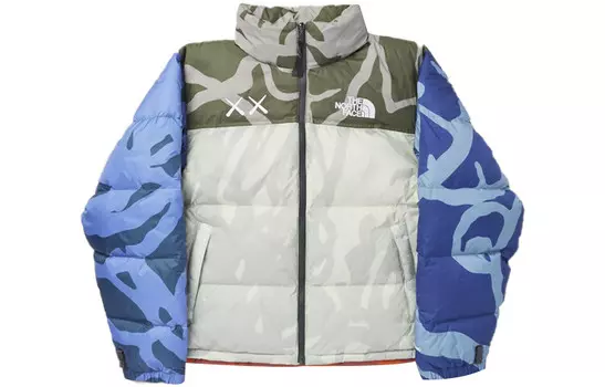 Пуховик Kaws X KAWS Joint Collection унисекс серый The North Face, серый