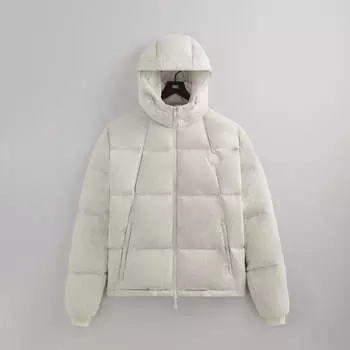 Пуховик Kith Jersey Midi Puffer, цвет Hero Heather