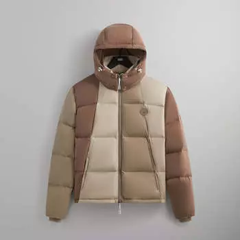 Пуховик Kith Wrinkle Nylon Midi Puffer, цвет Factor