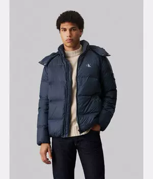 Пуховик короткий Calvin Klein Jeans Regular Fit, синий