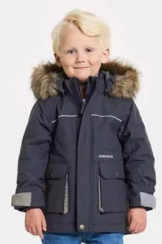 Пуховик KURE KIDS PARKA для мальчика Didriksons, темно-синий