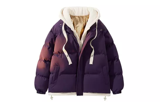 Пуховик/Куртка унисекс CENPIN, Haze Blue+Light Heather Gray