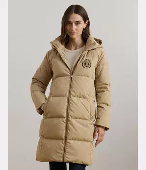 Пуховик Lauren Ralph Lauren Regular Fit, желтый