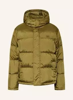 Пуховик Levi's LAUREL mit abnehmbarer Kapuze, оливковый