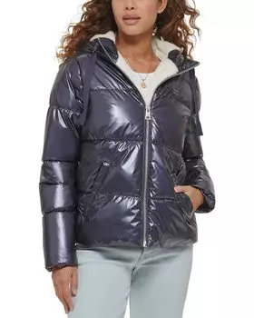 Пуховик Levi's Quilted Hooded Bubble, цвет Odyssey