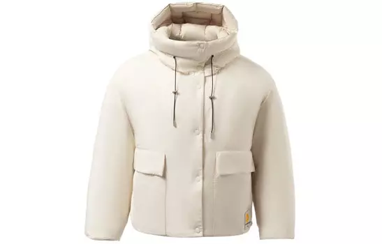 Пуховик LiNing Sports Life Collection унисекс, цвет яичный кремовый серый