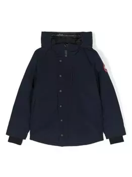 Пуховик Logan с капюшоном Canada Goose Kids, синий