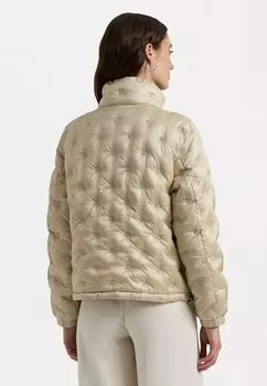 Пуховик LOGO QUILTED FUNNELNECK DOWN Ralph Lauren, цвет Explorer Sand