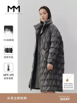 Пуховик Mai Meng с воротником-стойкой для женщин, черный