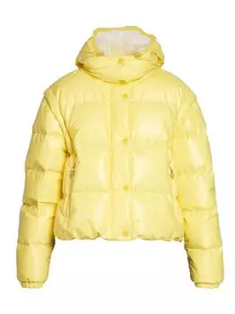 Пуховик Mainline Mauleon с капюшоном Moncler, желтый