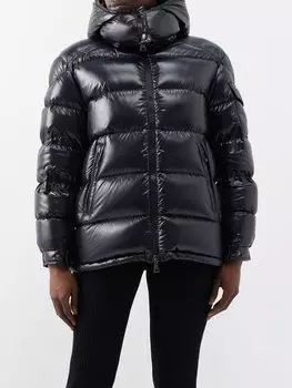 Пуховик maire с капюшоном Moncler, черный