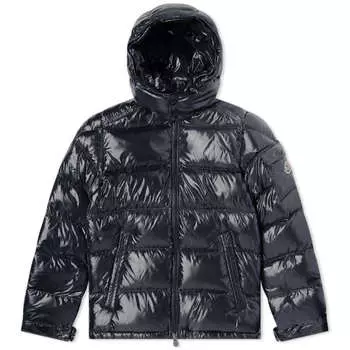 Пуховик Майа Moncler, тёмно-синий