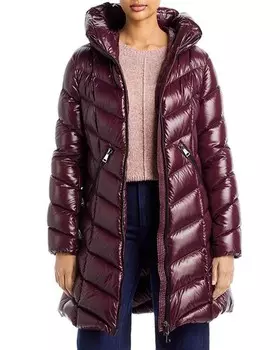 Пуховик Marus с капюшоном Moncler, цвет Red