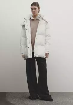 Пуховик Massimo Dutti PADDED TECHNICAL, белый
