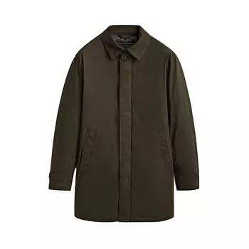 Пуховик Massimo Dutti Technical Down Jacket, тёмный хаки