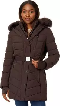 Пуховик Michael Kors Belted Active Puffer A421168C, цвет Chocolate