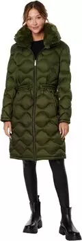 Пуховик Michael Kors Long Diamond Quilt Puffer M426049C68, цвет Jade