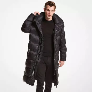Пуховик Michael Michael Kors Quilted Nylon, черный