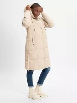 Пуховик ммнова квадратный Mos Mosh, бежевый