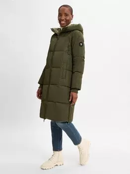 Пуховик ммнова квадратный Mos Mosh, зеленый