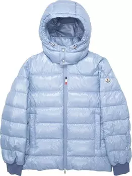 Пуховик Moncler Cuvellier Shiny Puffer Jacket 'Blue', синий
