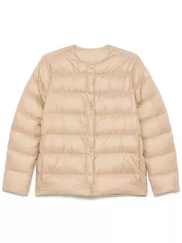 Пуховик Moncler Gerbe, нейтральный цвет