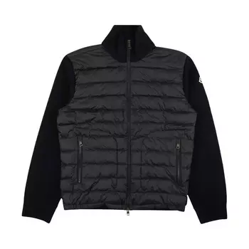 Пуховик Moncler из трикотажа, цвет Синий