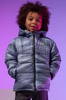 Пуховик Monti Brushstroke Angel & Rocket, синий