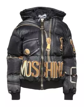 Пуховик Moschino, черный
