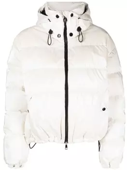 Пуховик Moselotte с капюшоном Moncler, белый