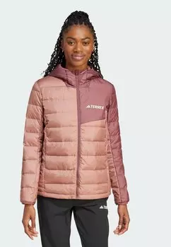 Пуховик MULTI HOODED Adidas Terrex, коричневый