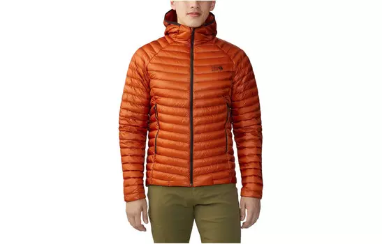 Пуховик мужской Агатовый красный Mountain Hardwear
