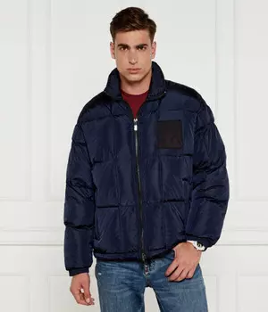 Пуховик мужской Armani Exchange с воротником-стойкой, синий