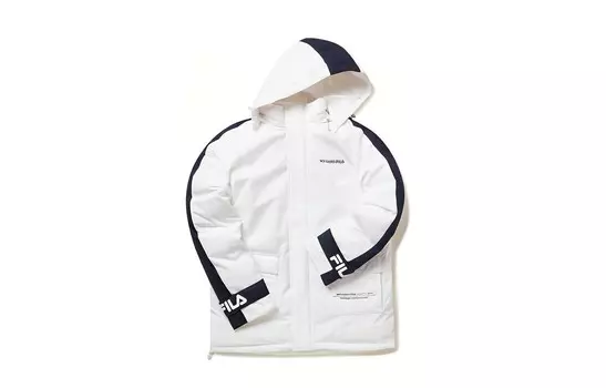 Пуховик мужской белый Fila Fusion