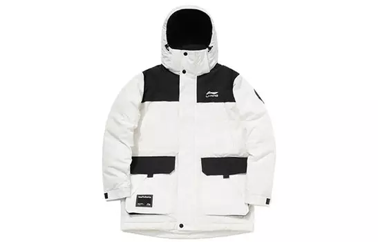 Пуховик мужской белый Lining, белый