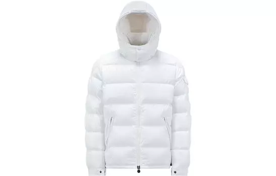 Пуховик мужской белый Moncler