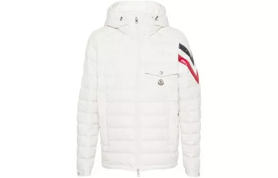 Пуховик мужской белый Moncler