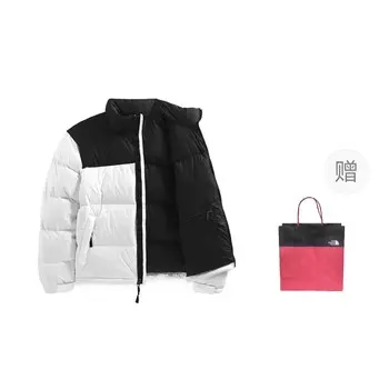 Пуховик мужской белый + подарочный пакет The North Face