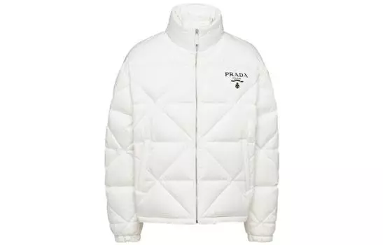 Пуховик мужской белый Prada, белый