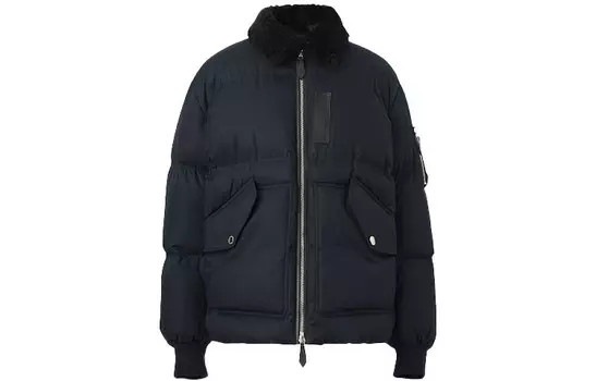 Пуховик мужской Burberry, темно-синий