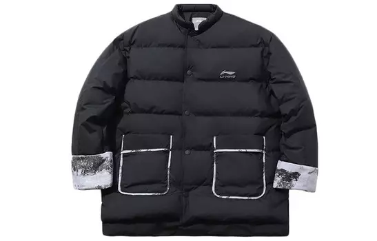 Пуховик мужской черный Lining, черный