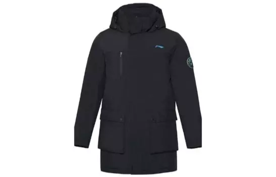 Пуховик мужской черный Lining, черный