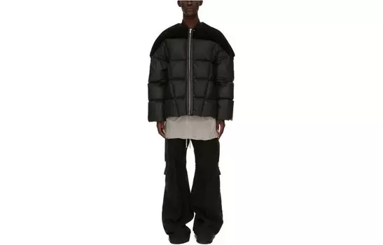 Пуховик мужской черный Rick Owens, черный