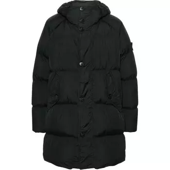 Пуховик мужской черный Stone Island, черный