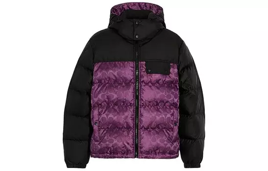 Пуховик мужской Coach, фиолетовый