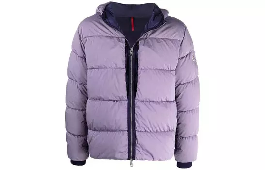 Пуховик мужской фиолетовый Moncler